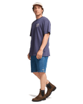The Billabong Mens Flower Premium T-Shirt in Vintage Indigo