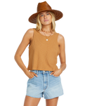 The Billabong Womens Swell Side Top in Biscuit