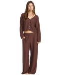 The Billabong Womens All I Need Tropics Cardigan in Choc Chip