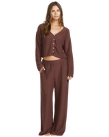 The Billabong Womens All I Need Tropics Cardigan in Choc Chip
