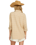 The Billabong Womens Layer Up Woven Shirt in Khaki