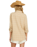 The Billabong Womens Layer Up Woven Shirt in Khaki