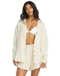 The Billabong Womens So Cosy Shacket in Dove