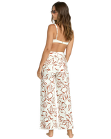 Free Fall Printed Twill Trousers in Salt Crystal