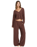 The Billabong Womens All I Need Trousers in Choc Chip