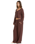 The Billabong Womens All I Need Trousers in Choc Chip