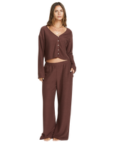 The Billabong Womens All I Need Trousers in Choc Chip