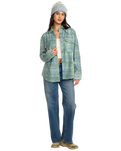 The Billabong Womens Forge Fleece Shacket in Multi