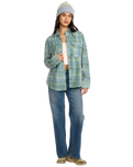 The Billabong Womens Forge Fleece Shacket in Multi