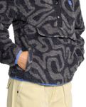 The Billabong Womens Adventure Division Switchback Fleece Jacket in Black Sands