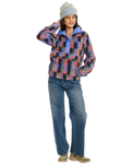 The Billabong Womens Adventure Division Switchback Pullover Fleece Jacket in Multi