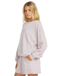The Billabong Womens So Typical Kendal Crew Fleece Sweatshirt in Haze