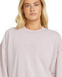 The Billabong Womens So Typical Kendal Crew Fleece Sweatshirt in Haze