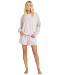 The Billabong Womens So Typical Kendal Crew Fleece Sweatshirt in Haze