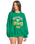 The Billabong Womens Mami Wata Kendall Crew Sweatshirt in Emerald Green