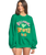 The Billabong Womens Mami Wata Kendall Crew Sweatshirt in Emerald Green
