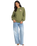 The Billabong Womens Sun Wave Livin Kendal Sweatshirt in Luv Army