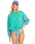 The Billabong Womens Party Block Kendal Sweatshirt in Aqua Haze