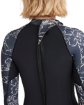 The Billabong Womens Spring Fever Natural 2/2mm Back Zip Spring Wetsuit in Black Pebble