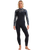 The Billabong Womens Salty Dayz Natural 3/2mm Chest Zip Wetsuit in Black Pebble