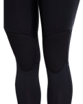 The Billabong Womens Salty Dayz Natural 3/2mm Chest Zip Wetsuit in Black Pebble