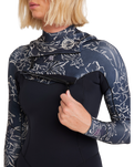 The Billabong Salty Dayz Natural 4/3mm Chest Zip Wetsuit in Black Pebble | Available at Anns Cottage
