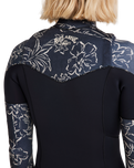 The Billabong Salty Dayz Natural 4/3mm Chest Zip Wetsuit in Black Pebble | Available at Anns Cottage