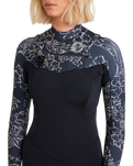 The Billabong Salty Dayz Natural 4/3mm Chest Zip Wetsuit in Black Pebble | Available at Anns Cottage