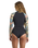 Salty Dayz Natural Front Zip Spring Wetsuit in Black Tropical