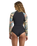 Salty Dayz Natural Front Zip Spring Wetsuit in Black Tropical