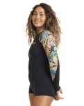 Spring Fever Natural 2/2mm Back Zip Spring Wetsuit in Black Tropical