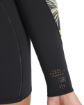 Spring Fever Natural 2/2mm Back Zip Spring Wetsuit in Black Tropical