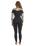 Salty Dayz 3/2mm Chest Zip Wetsuit in Black Tropical