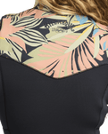 Salty Dayz 3/2mm Chest Zip Wetsuit in Black Tropical
