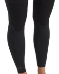 Salty Dayz 3/2mm Chest Zip Wetsuit in Black Tropical