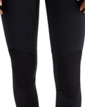 The Billabong Womens Salty Dayz Natural 4/3mm Chest Zip Wetsuit in Black Floral