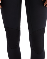 The Billabong Womens Salty Dayz Natural 4/3mm Chest Zip Wetsuit in Black Floral