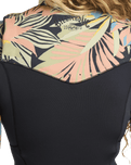 Salty Dayz 4/3mm Chest Zip Wetsuit in Black Tropical