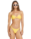 The Billabong Womens Tanlines Lola Bandeau Bikini Top in Sunburst