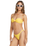 The Billabong Womens Tanlines Lola Bandeau Bikini Top in Sunburst