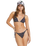 The Billabong Womens Shadow Tropic Tall Slide Tri Bikini Top in Multi