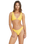 The Billabong Womens Tanlines Cocoa Cheeky Bikini Bottoms in Sunburst