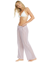 The Billabong Womens Tropic Beach Cover Up Trousers in Amethyst Smoke