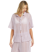 The Billabong Womens Largo Overshirt in Amethyst Smoke