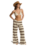 Hot Stripe Trousers in Teak