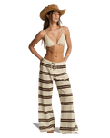 Hot Stripe Trousers in Teak