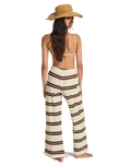 Hot Stripe Trousers in Teak