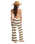 Hot Stripe Trousers in Teak