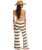 Hot Stripe Trousers in Teak