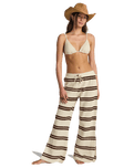 Hot Stripe Trousers in Teak